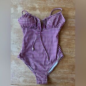 Old Navy Red Gingham One Piece Size S NWOT